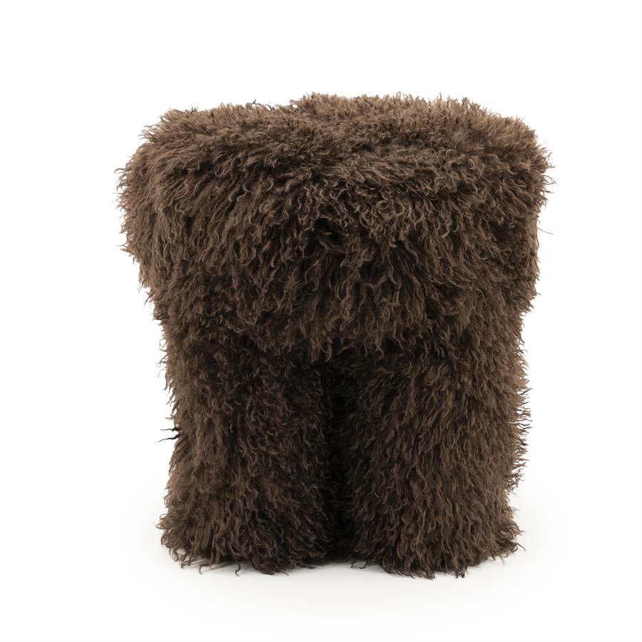 Stool Doodly - dark brown