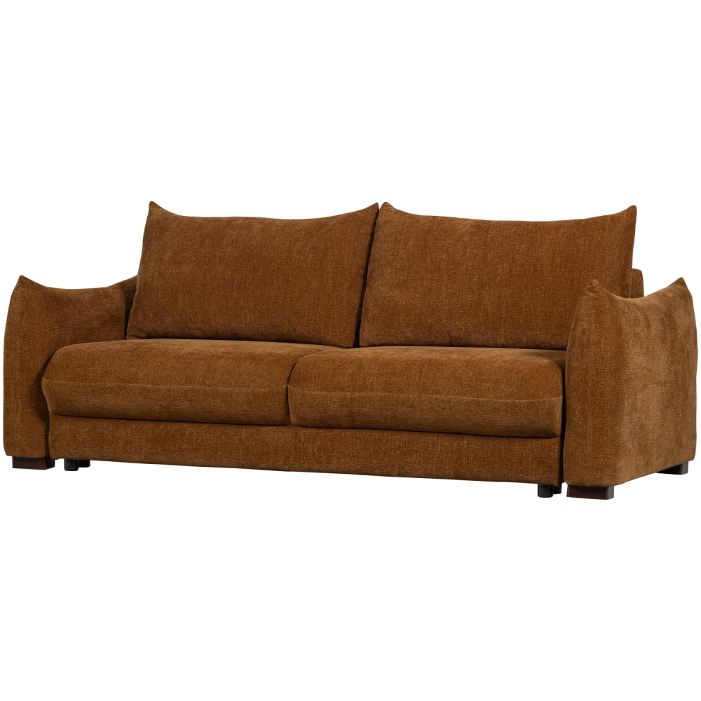 JONNE 3-ZITS SLAAPBANK CHENILLE BRUIN