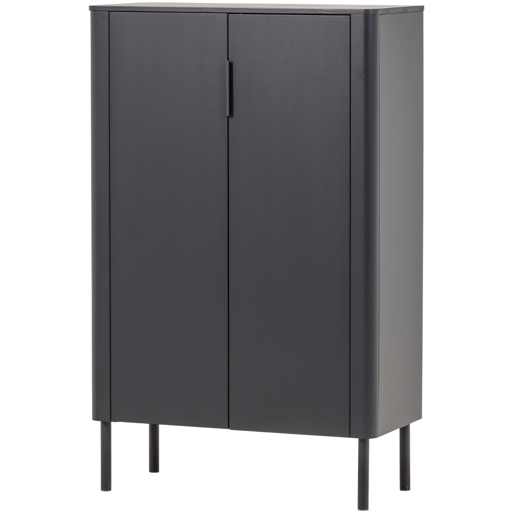 GUNNAR 2-DEURS KAST GRENEN MATZWART [fsc]