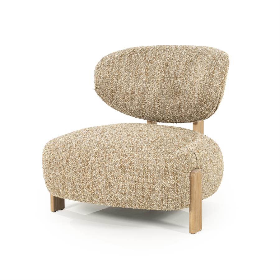 Fauteuil Reza naturel - taupe Bay