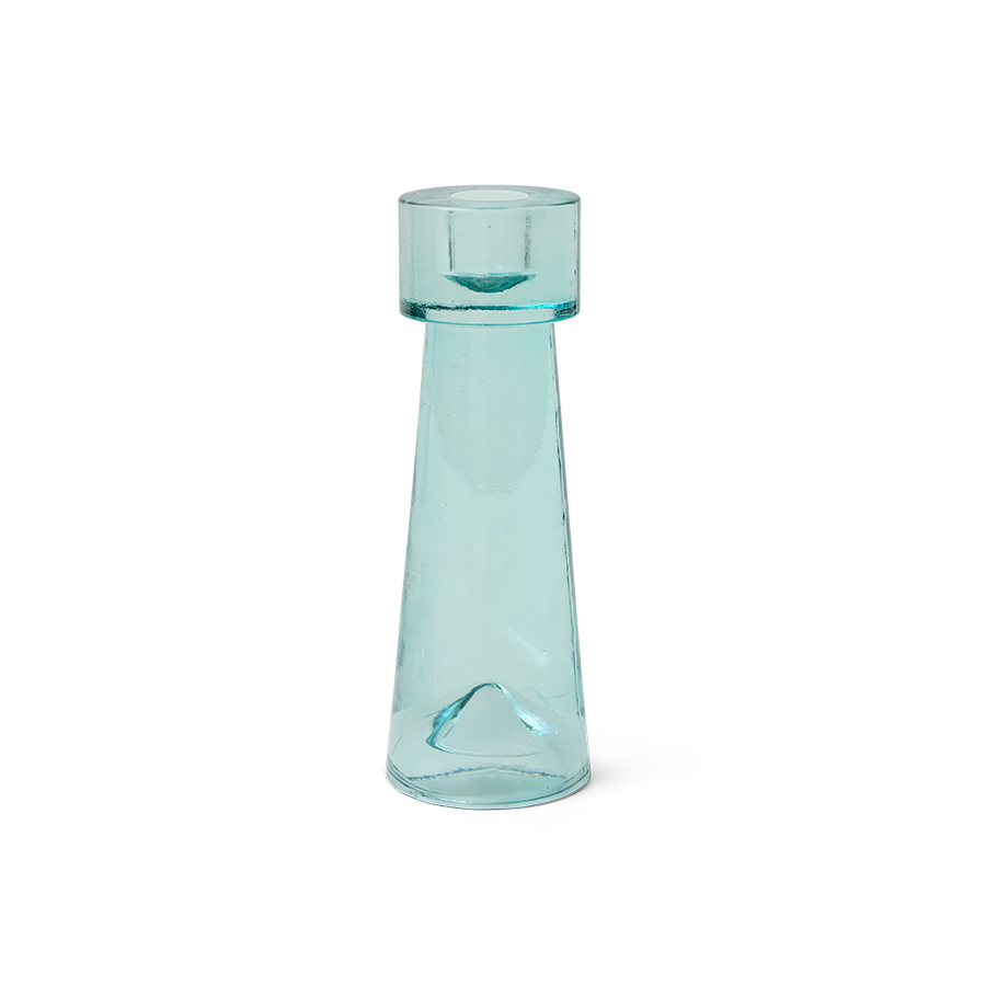 Arte candle holder large, ice blue