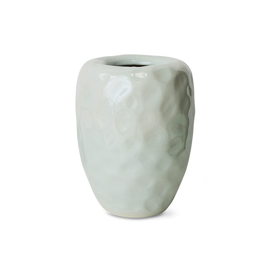 Earthenware floor vase, mint