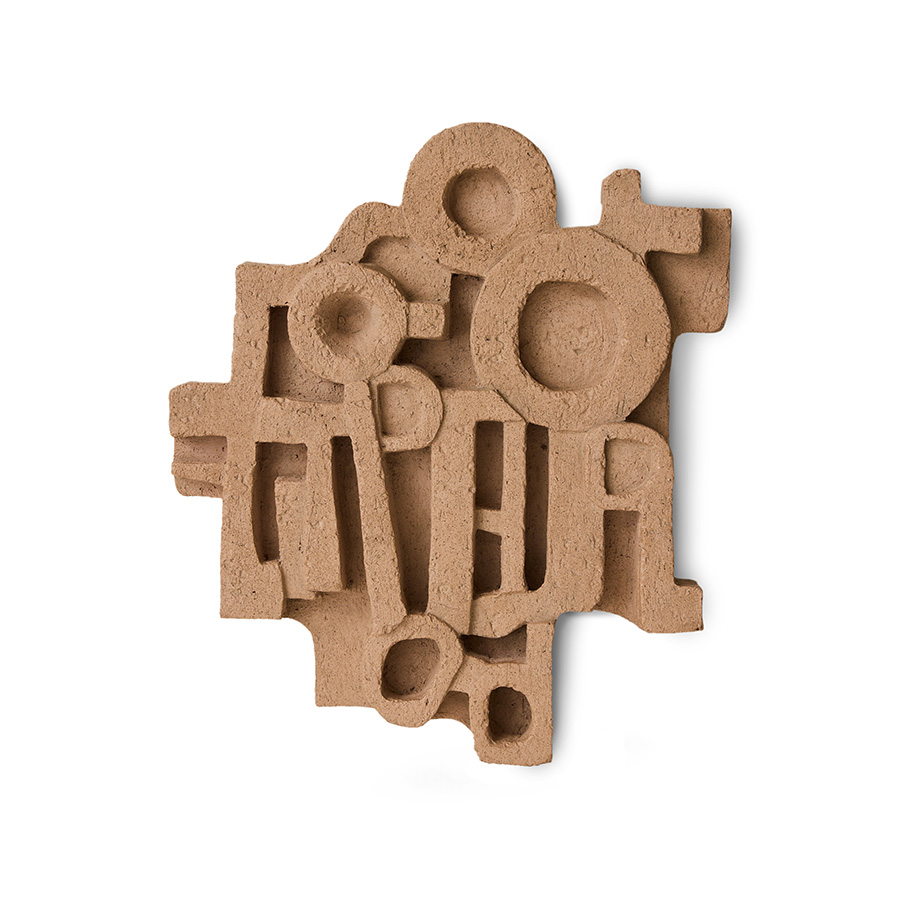 Wall sculpture brutalist, large