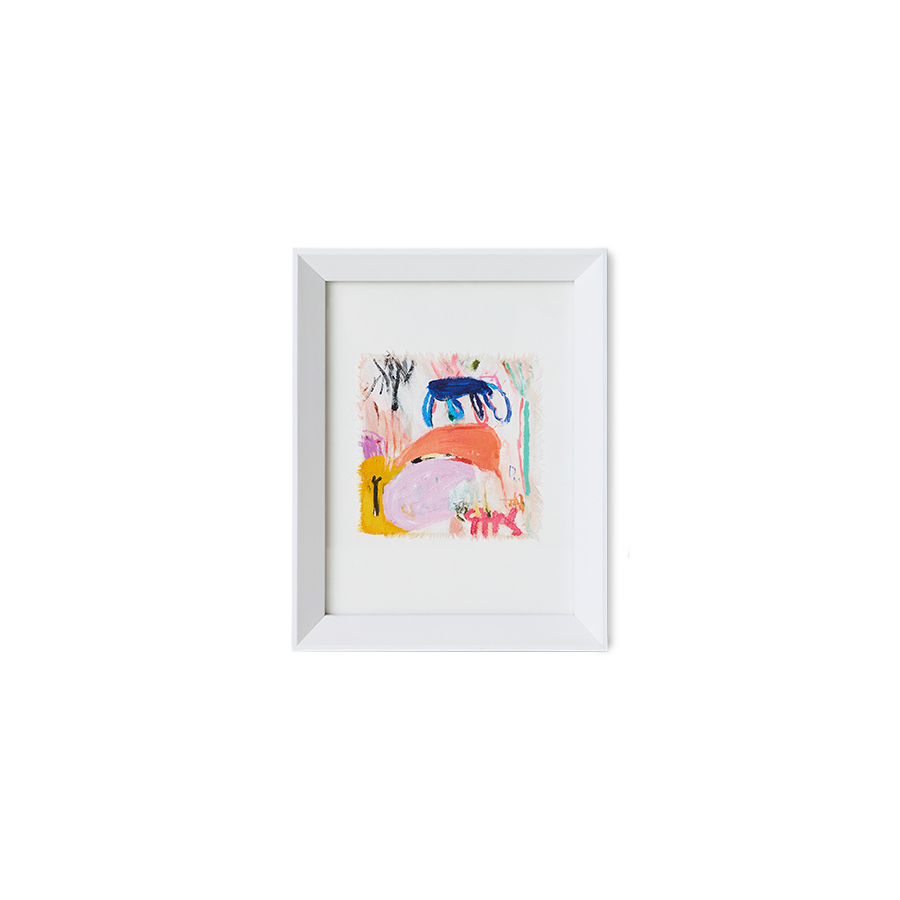 Abstract framed, scrawls (29,5x4,5x37,5cm)