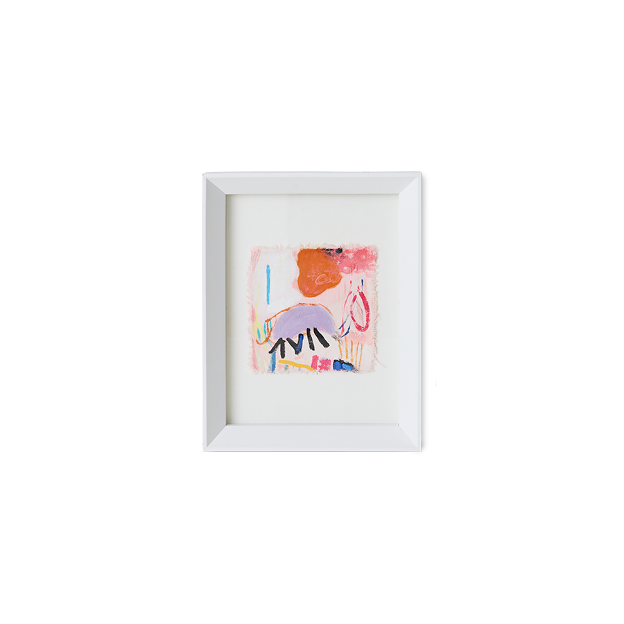 Abstract framed, scribbles (29,5x4,5x37,5cm)