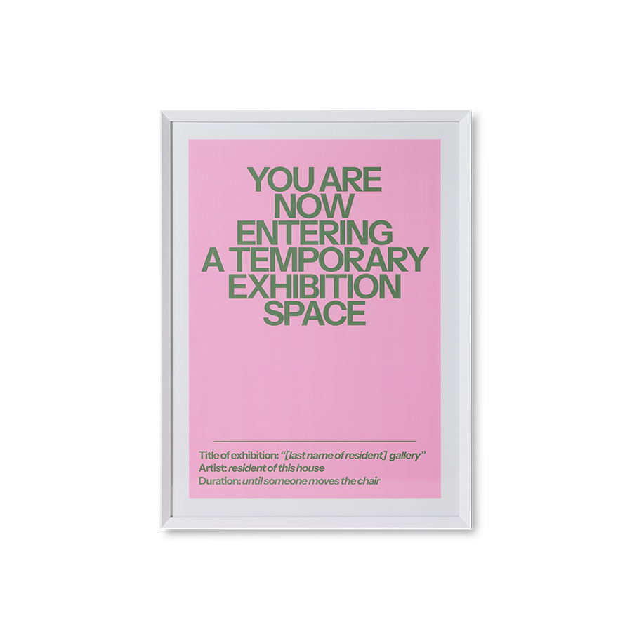 Framed poster, home gallery (87x4,5x118cm)