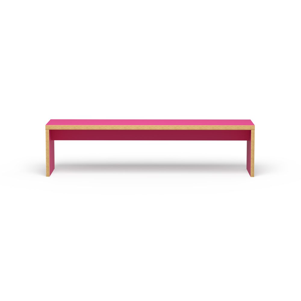 Bench, raspberry, 180cm