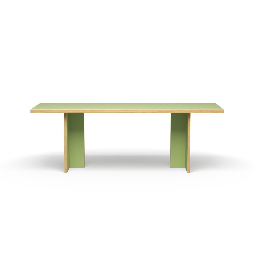 Dining table, pistachio, rectangular 220cm