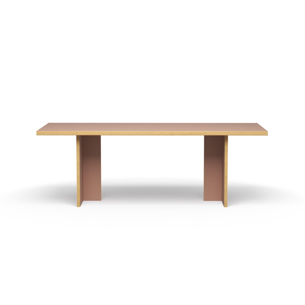 Dining table, clay, rectangular 220cm