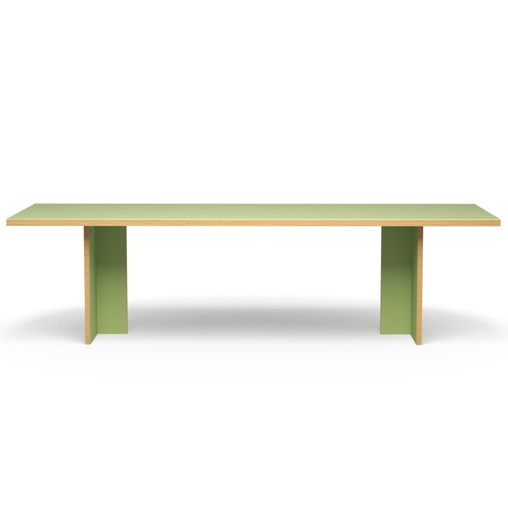 Dining table, pistachio, rectangular 280cm