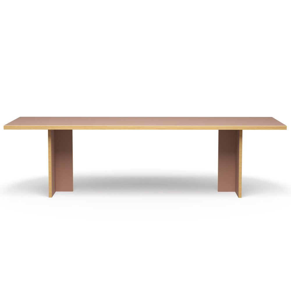 Dining table, clay, rectangular 280cm