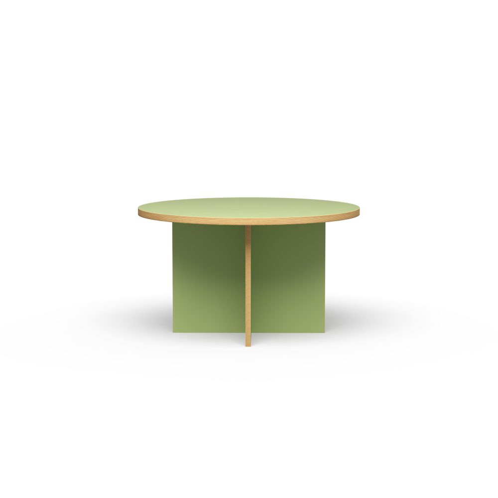 Dining table, pistachio, round 130cm