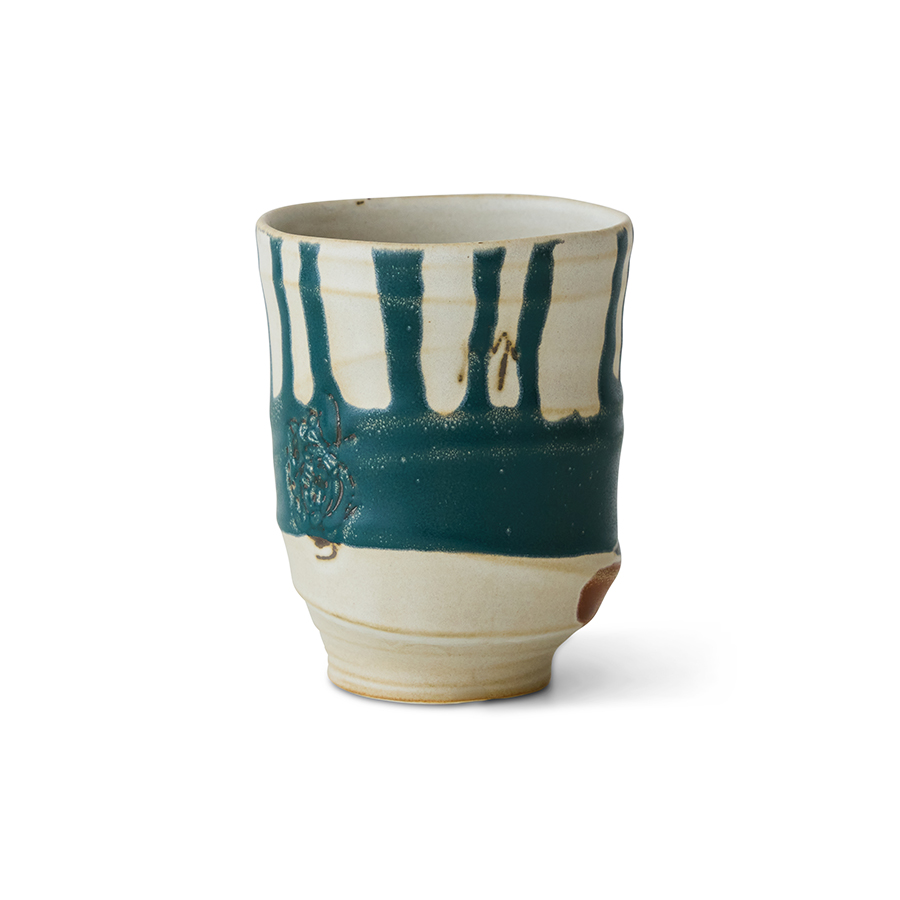Artist ceramics: coffee mug, dipped