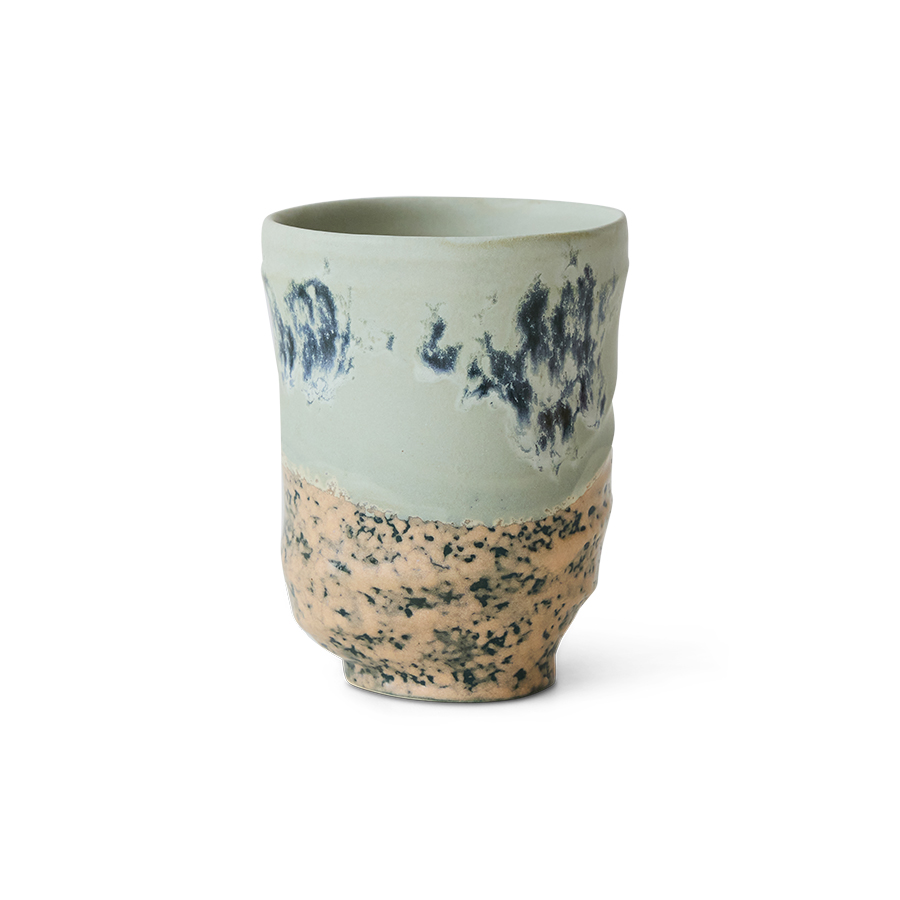 Artist ceramics: coffee mug, fused