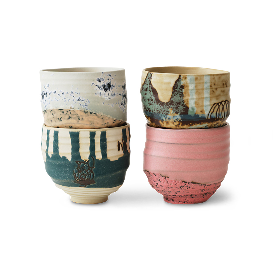 Artist ceramics: coffee cups (set of 4)