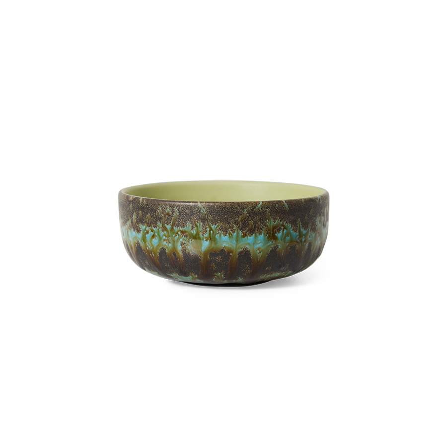 70s ceramics: tapas bowl, fern