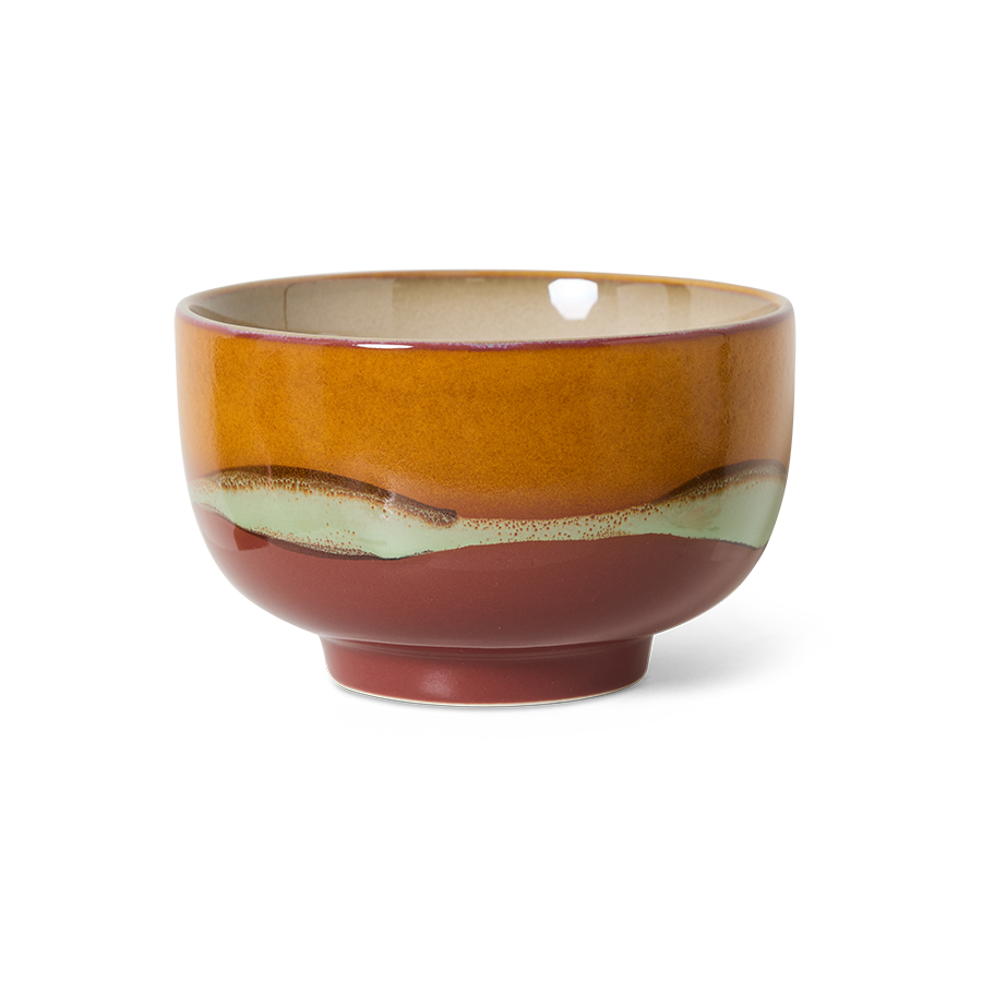 70s ceramics: noodle bowl, clay
