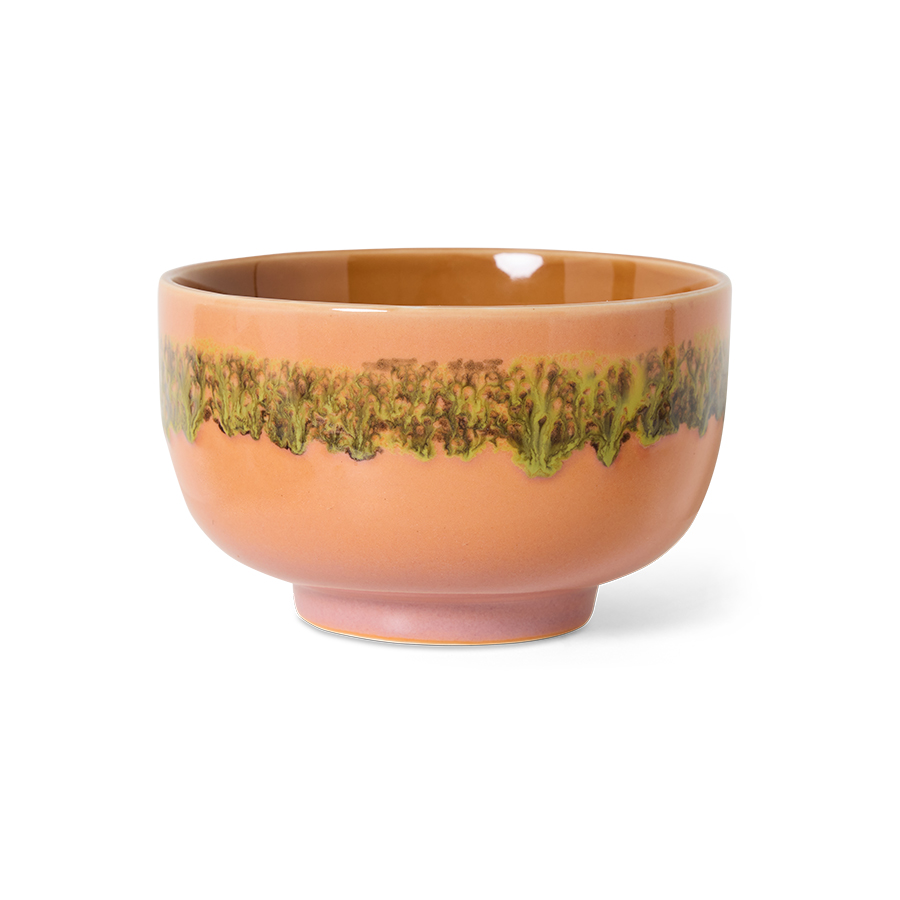 70s ceramics: noodle bowl, lush