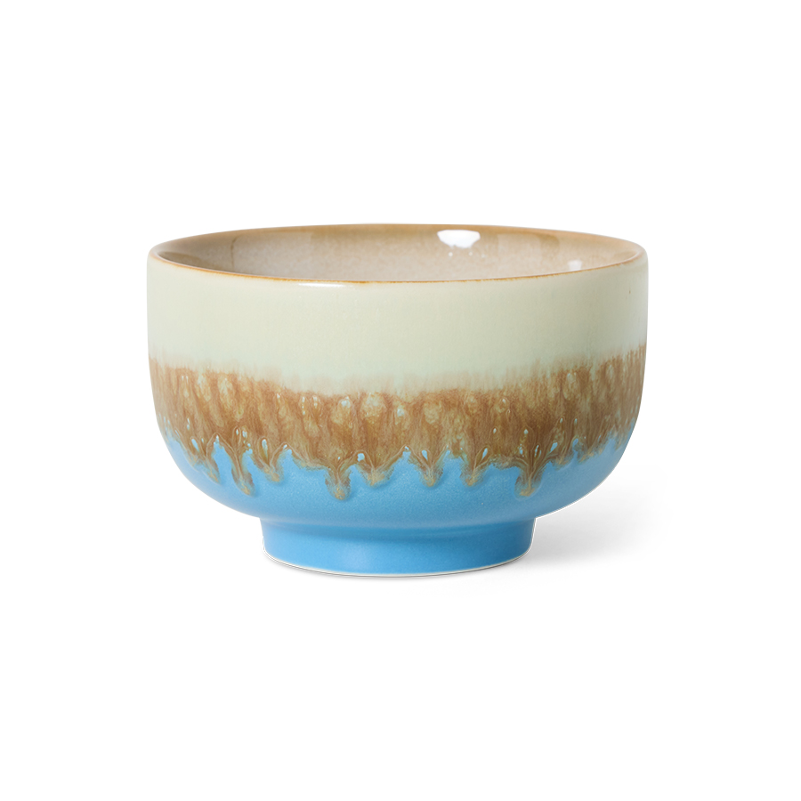 70s ceramics: noodle bowl, azure