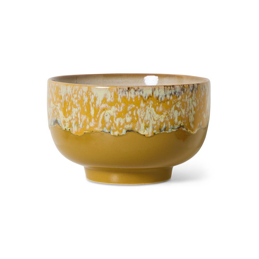 70s ceramics: noodle bowl, sunbeam