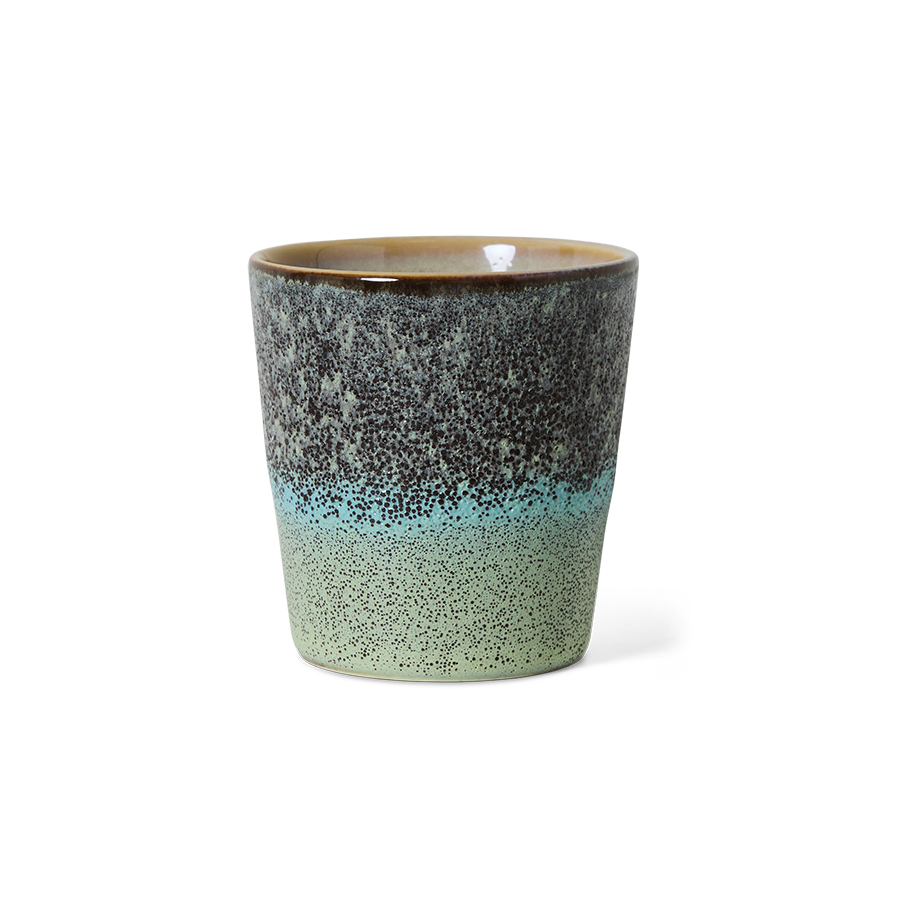 70s ceramics: coffee mug, thicket