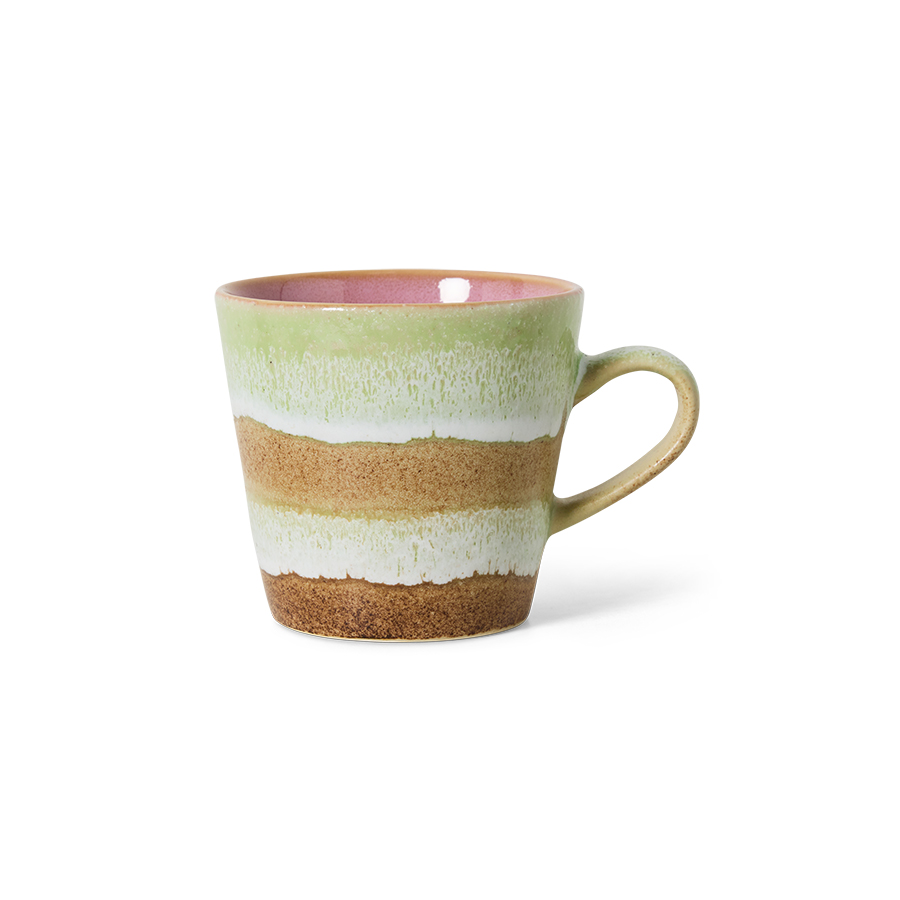 70s ceramics: americano mug, umber