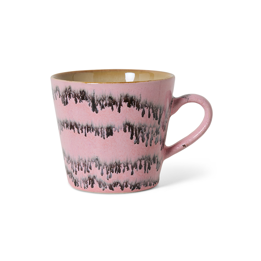 70s ceramics: cappuccino mug, bubble