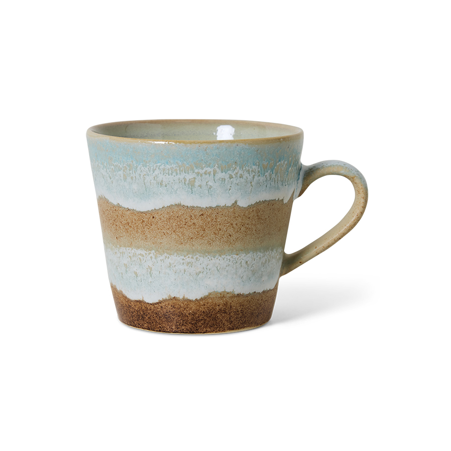 70s ceramics: cappuccino mug, skyline