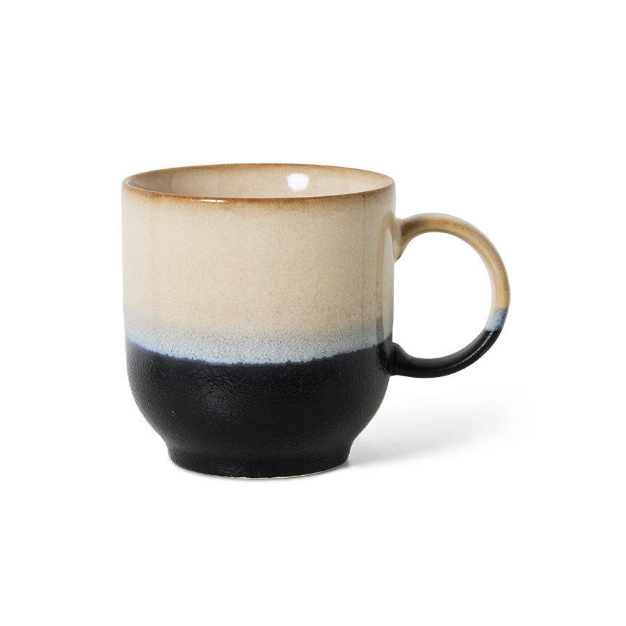 70s ceramics: café mug, rock