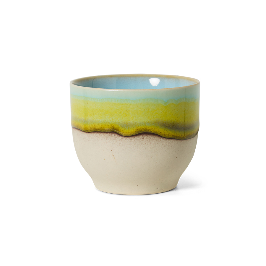 70s ceramics: café cup, glint