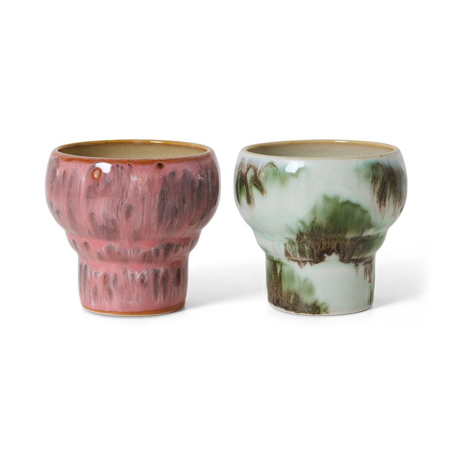 70s ceramics: lungo mugs, expression (set of 2)