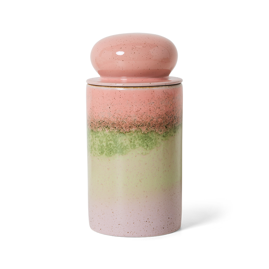 70s ceramics: storage jar, glaze