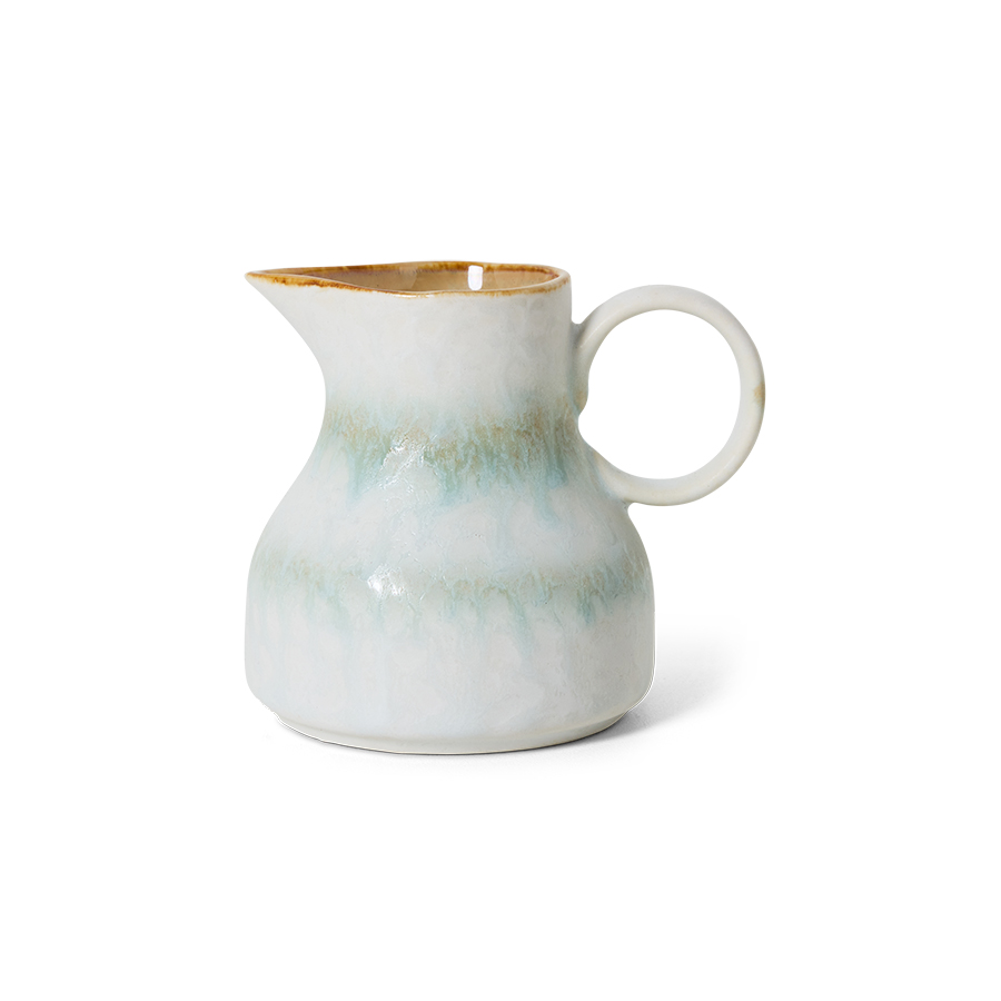 70s ceramics: milk jug, petal