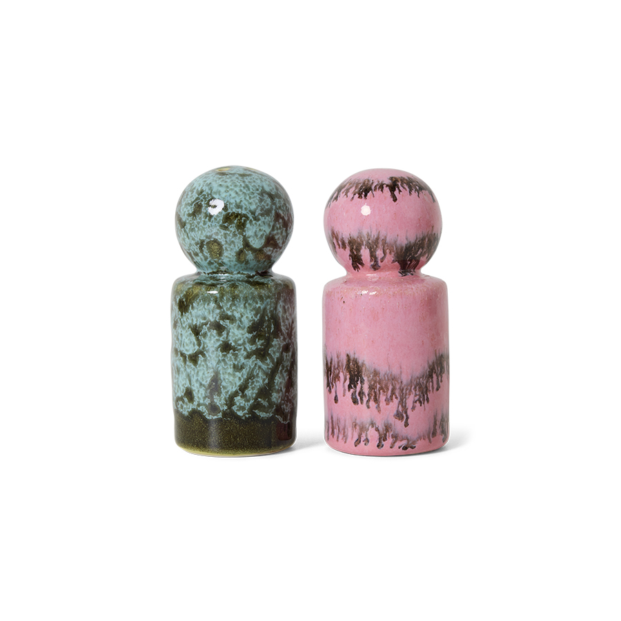 70s ceramics: pepper & salt, baroque