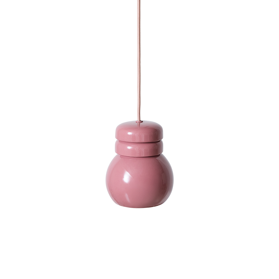 Bulb pendant lamp, blush