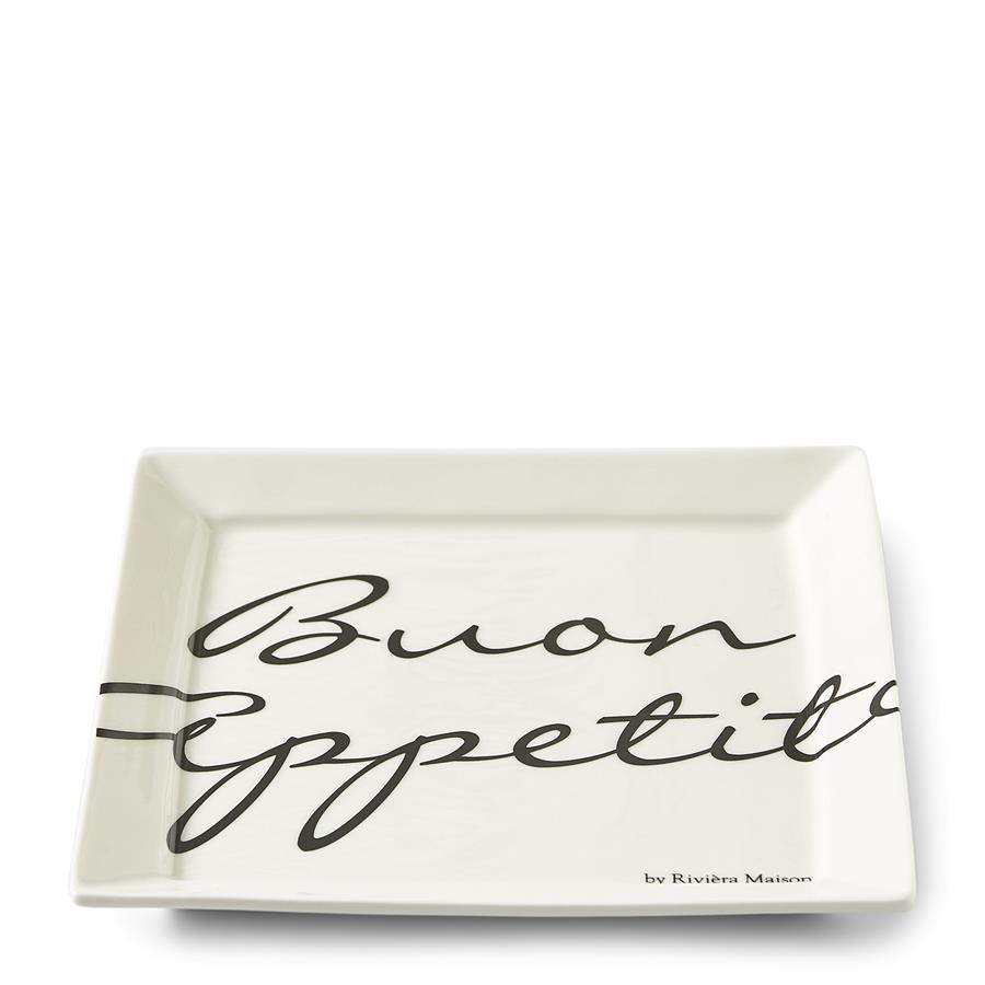 Buon Appetito Square Plate 18x18