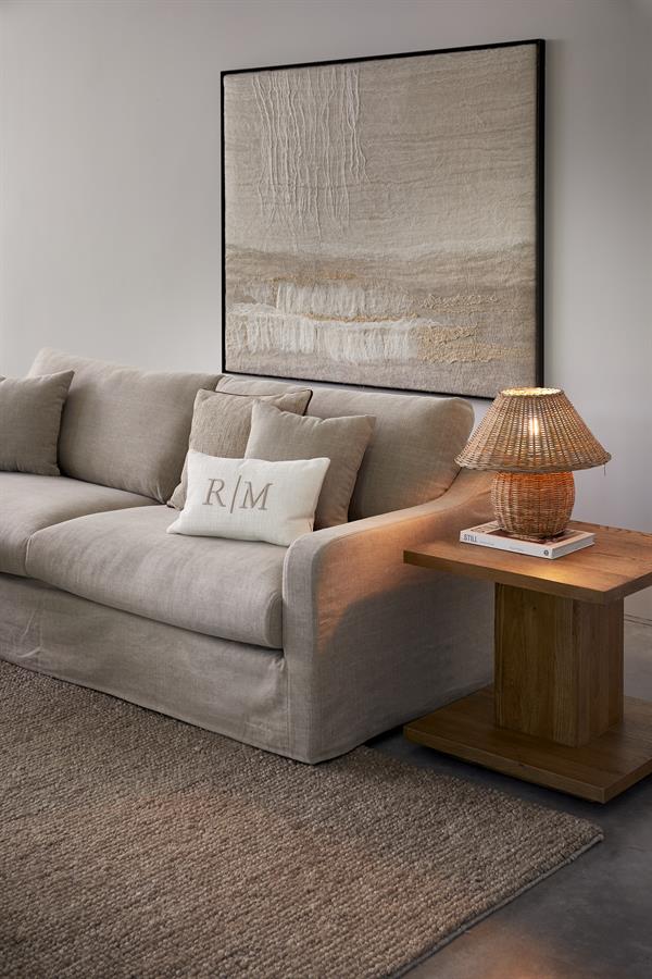 Rustic Rattan Ames Table Lamp