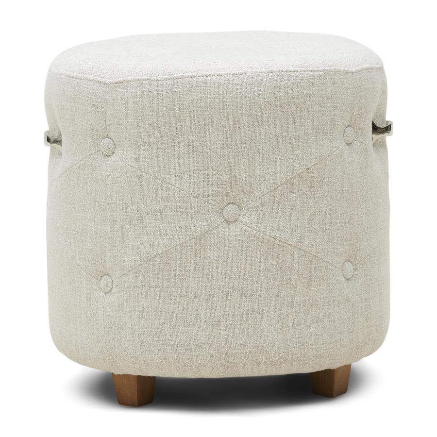 Bowery Footstool Antique White