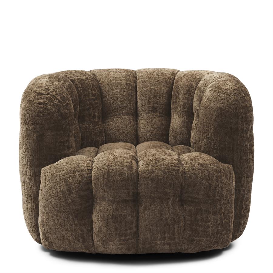 Arosa Swivel Armchair Brown
