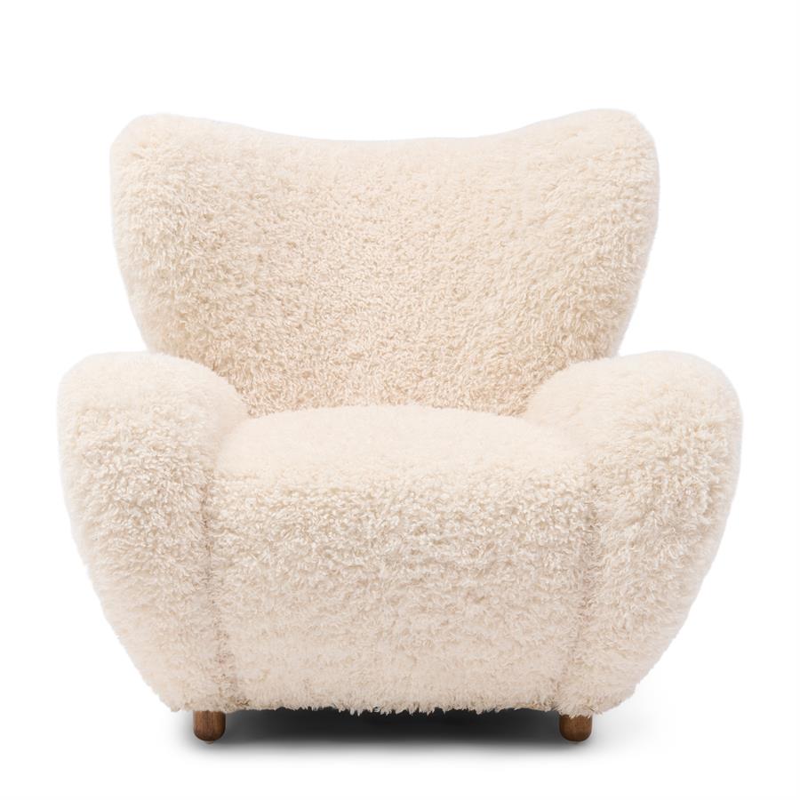 Courchevel Wing Chair White Lion