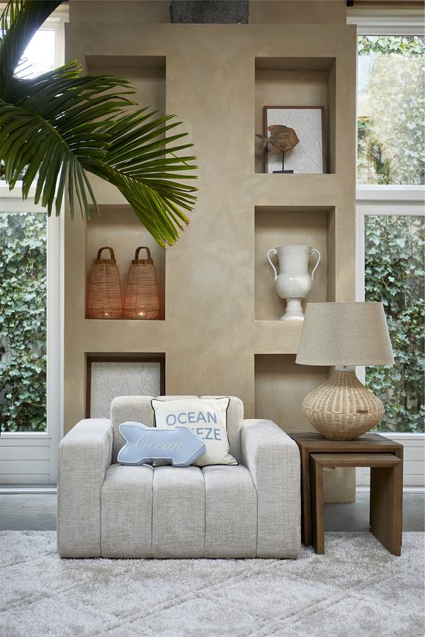 Beach Sign Box Pillow