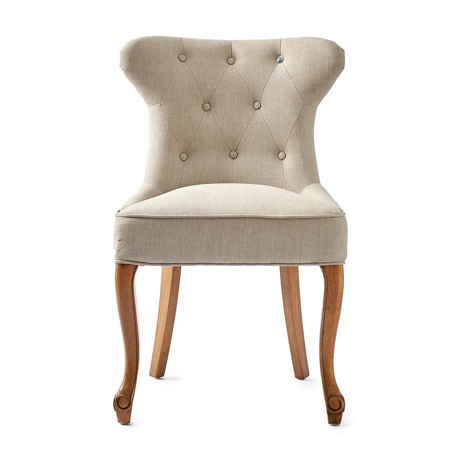 George Dining Chair lin Flax