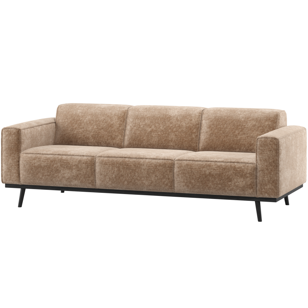 STATEMENT 3-ZITS BANK 230 CM CHENILLE VELVET TAUPE