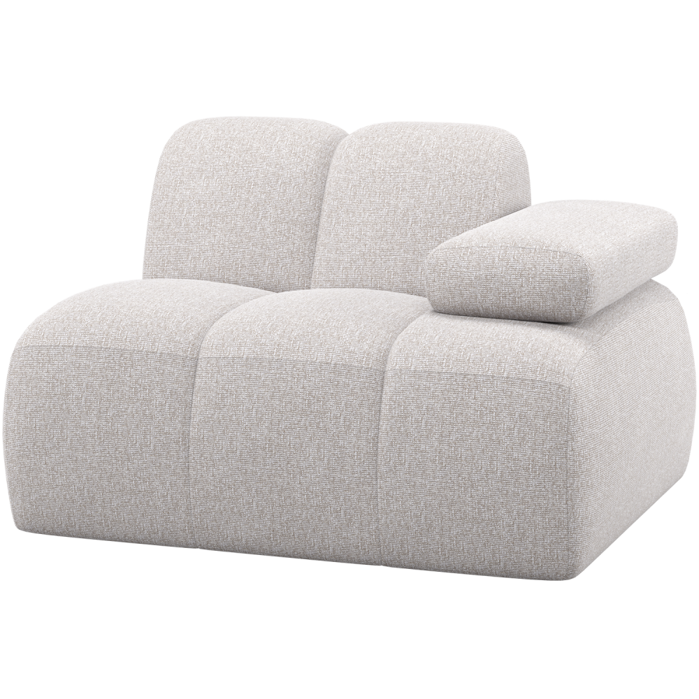 MOJO 1-ZITS ELEMENT ARM RECHTS BOUCLE ECRU MELANGE