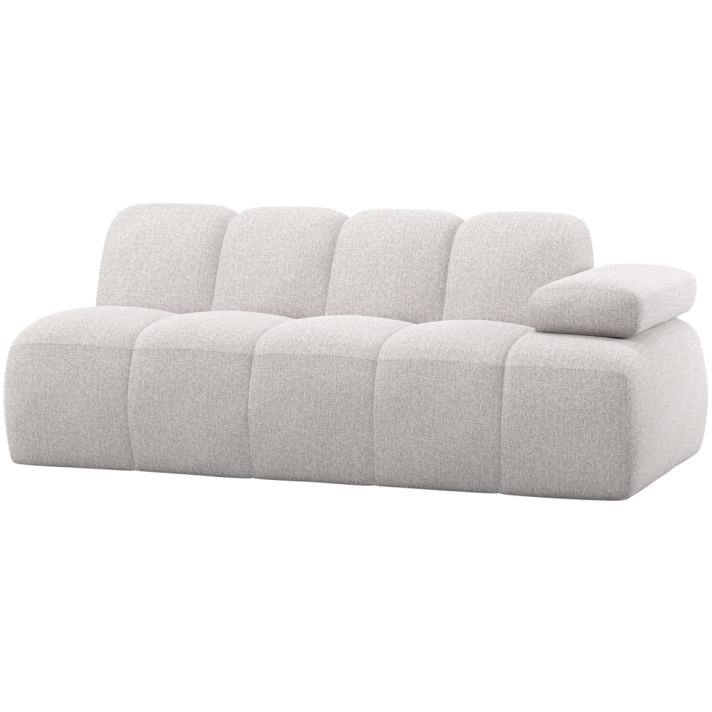 MOJO 2-ZITS ELEMENT ARM RECHTS BOUCLE ECRU MELANGE