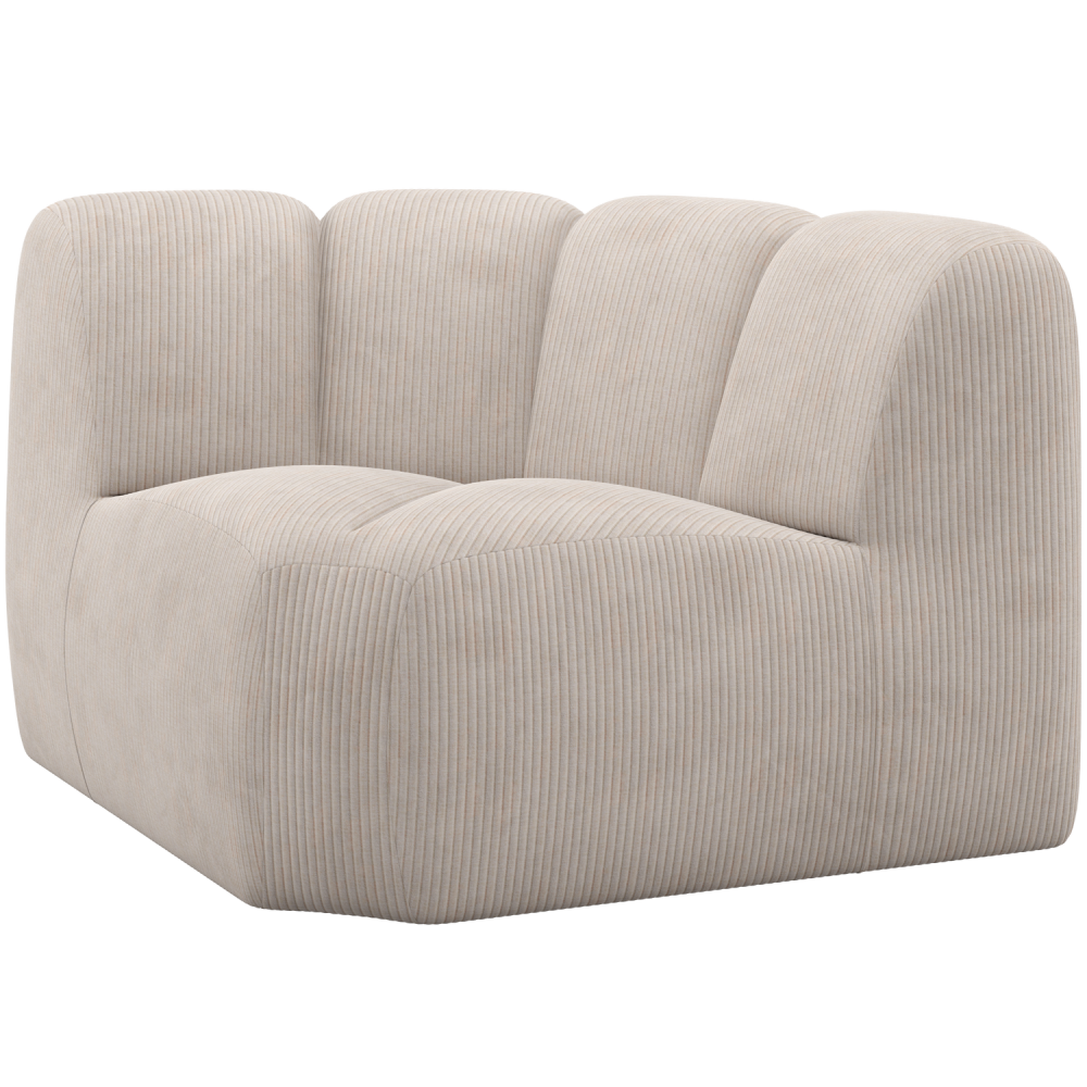 MOJO HOEKELEMENT RIBSTOF ECRU