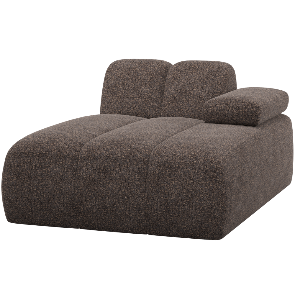 MOJO CHAISE LONGUE ELEMENT RECHTS WOLLIG BRUIN
