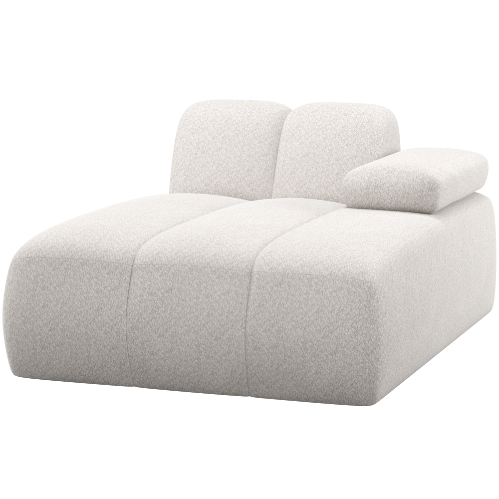 MOJO CHAISE LONGUE ELEMENT RECHTS WOLLIG ECRU