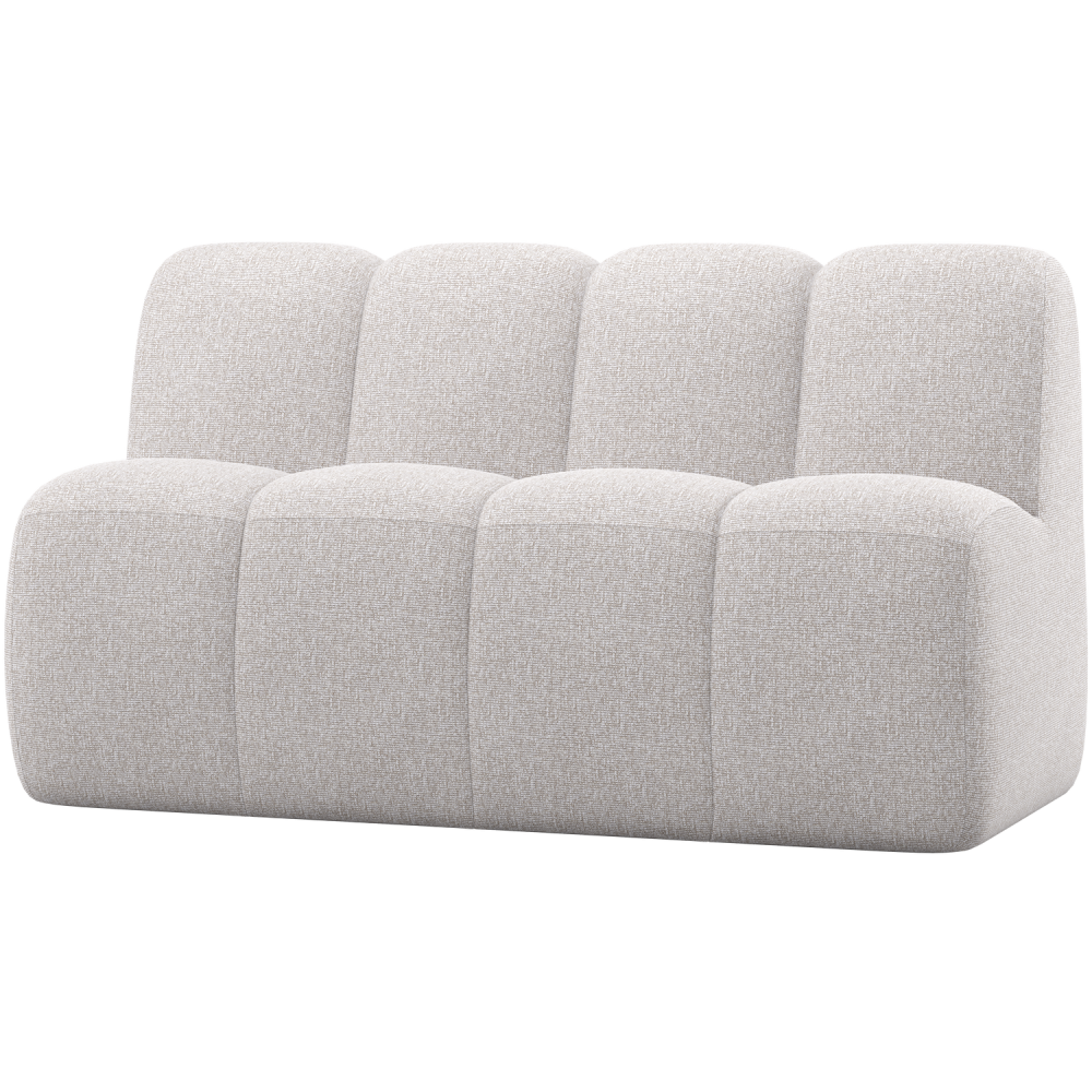 MOJO EETBANKJE 164 CM MET RUGLEUNING BOUCLE ECRU MELANGE