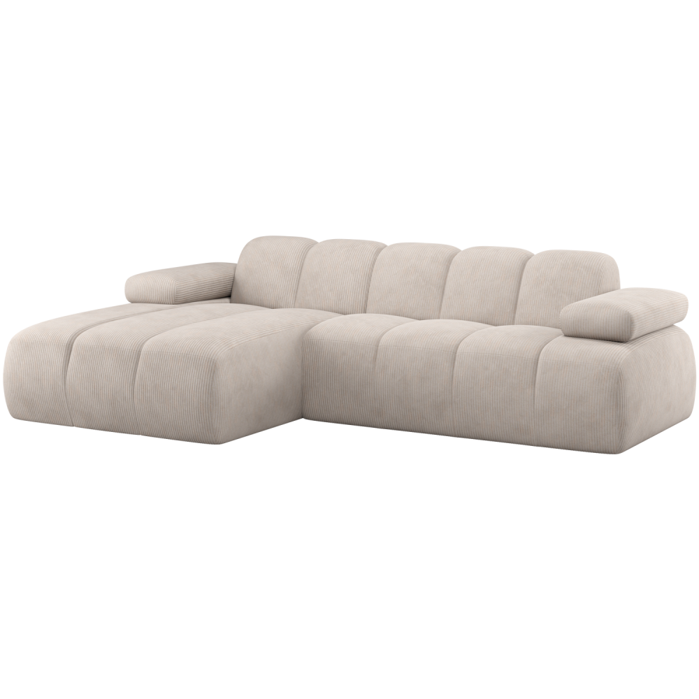 MOJO CHAISE LONGUE BANK LINKS RIBSTOF ECRU